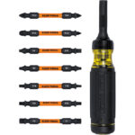 Klein 15-in-1 Ratcheting Impact-Rated Multi-Bit Torsion Zone Screwdriver (32315HD)