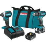 Makita 18V LXT 2-Tool Lithium-Ion Brushless Compact Drill/Driver & Impact Driver Cordless Tool Combo Kit (XT281S)