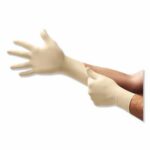 Diamond Grip™ MF-300 Latex Powder-Free Disposable Gloves, 6.3 mil Palm/7.9 mil Finger, Medium, Natural (748-MF-300-M)