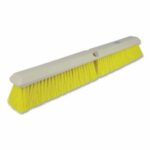 Perma-Sweep Floor Brush, 24 in Foam Block, 3 in Trim L, Yellow Polypropylene (42166)